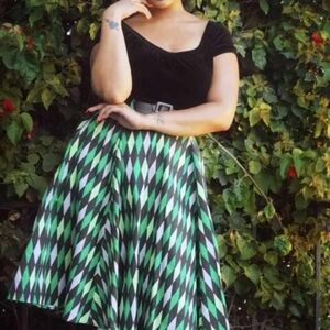 Green Harlequin Bella Skirt
